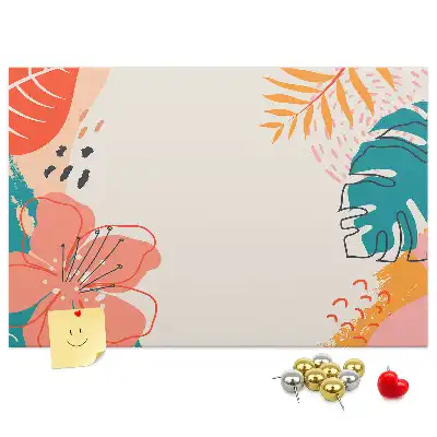 Printed Cork Memo Board Tropical holidays