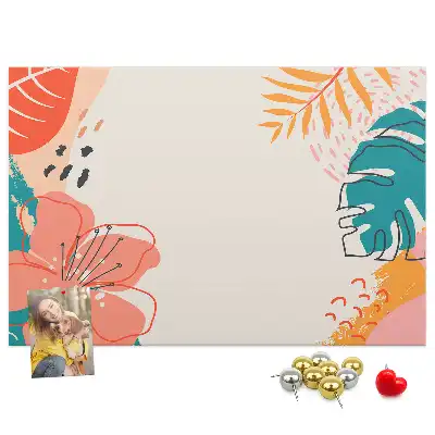 Printed Cork Memo Board Tropical holidays