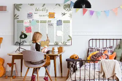 Safari weekly planner cork memo board