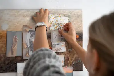 Printed Cork Board Field sunrise