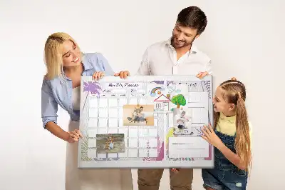 Printed Cork Monthly Planner Memo Board