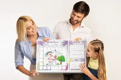 Printed Cork Monthly Planner Memo Board