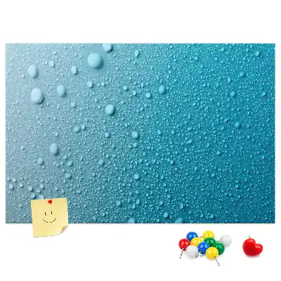 Printed Cork Board Water drops