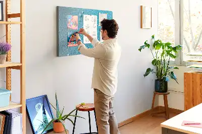 Water Drops Printed Cork Board