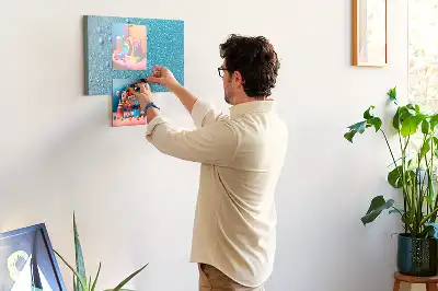 Water Drops Printed Cork Board