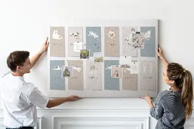 Cat shaped cork memo board calendar