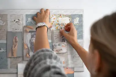 Cat shaped cork memo board calendar