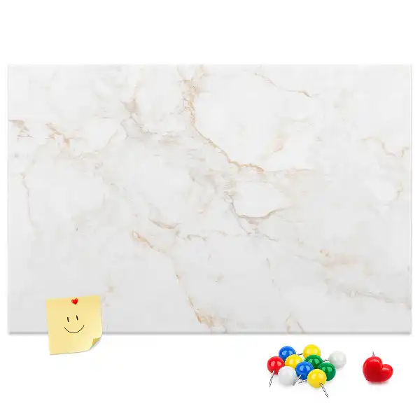 Elegant Marble Printed Cork Memo Board