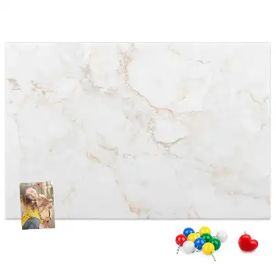 Elegant Marble Printed Cork Memo Board