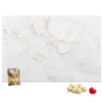 Elegant Marble Printed Cork Memo Board