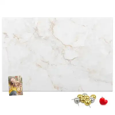 Elegant Marble Printed Cork Memo Board
