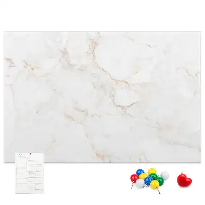 Elegant Marble Printed Cork Memo Board