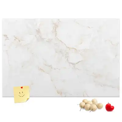 Elegant Marble Printed Cork Memo Board