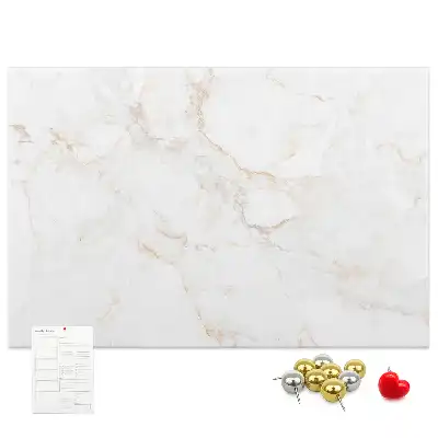 Elegant Marble Printed Cork Memo Board