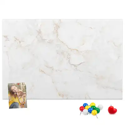 Elegant Marble Printed Cork Memo Board
