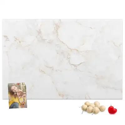 Elegant Marble Printed Cork Memo Board