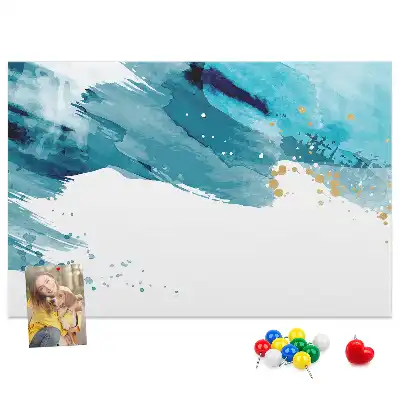 Cork memo board Brush strokes