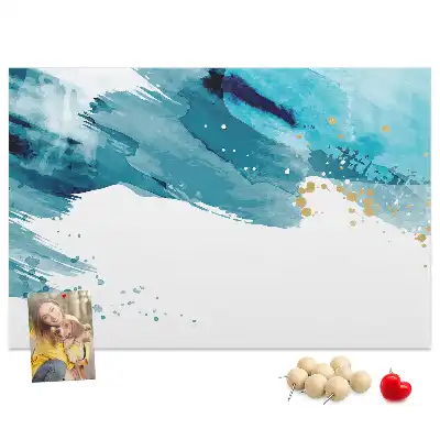 Cork memo board Brush strokes