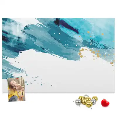 Cork memo board Brush strokes