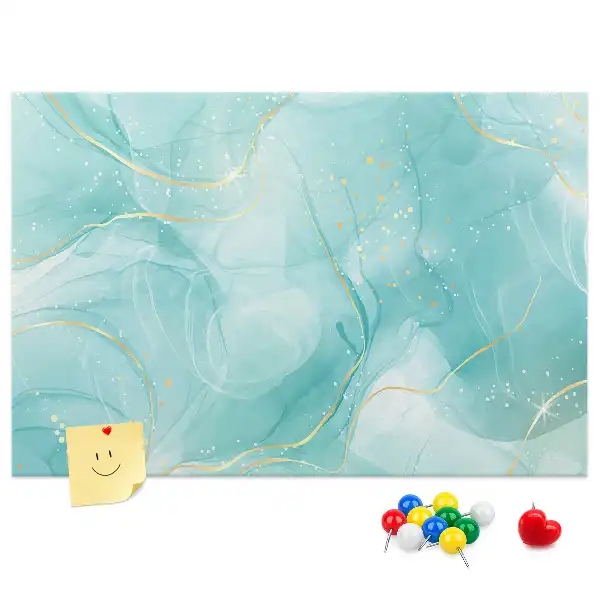 Abstract Marble Printed Cork Board