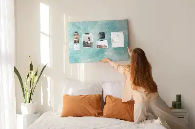 Abstract Marble Printed Cork Board