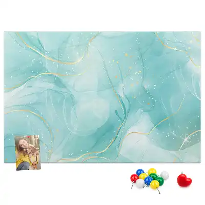 Abstract Marble Printed Cork Board