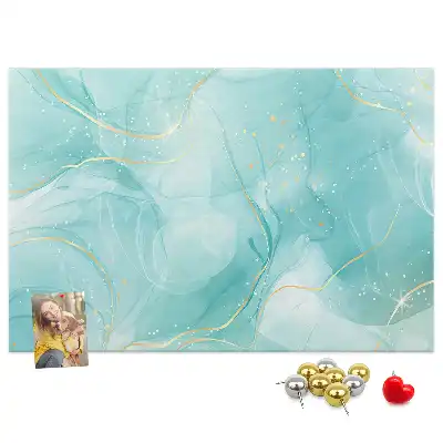 Abstract Marble Printed Cork Board
