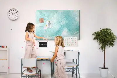 Abstract Marble Printed Cork Board