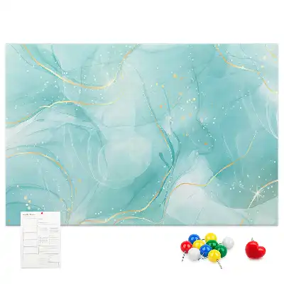 Abstract Marble Printed Cork Board
