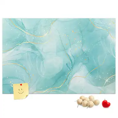 Abstract Marble Printed Cork Board