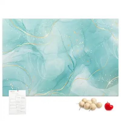 Abstract Marble Printed Cork Board