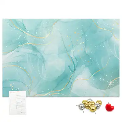 Abstract Marble Printed Cork Board