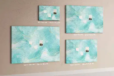 Abstract Marble Printed Cork Board