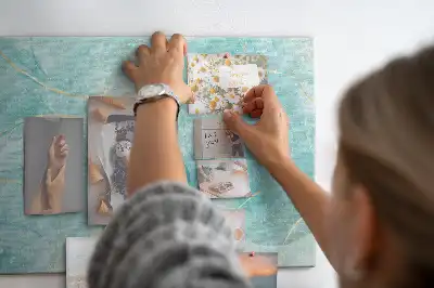 Printed Cork Board Abstract marble