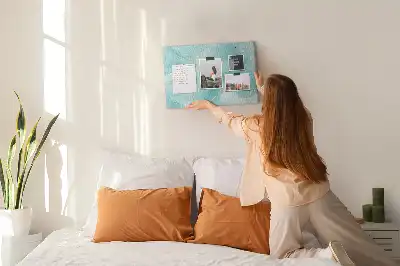 Abstract Marble Printed Cork Board