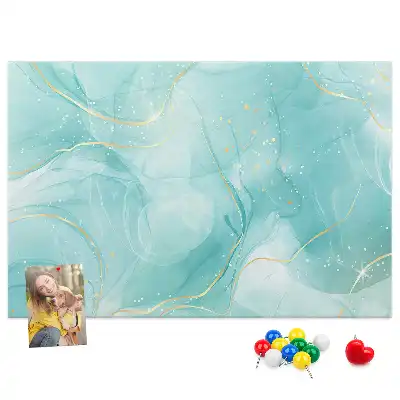 Abstract Marble Printed Cork Board