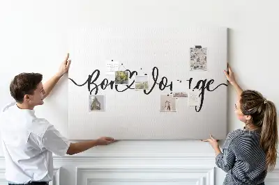 Bon Voyage Printed Cork Memo Board