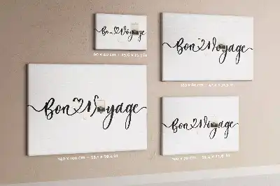 Bon Voyage Printed Cork Memo Board
