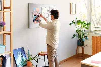 Family lettering cork memo board