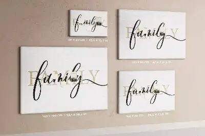 Family lettering cork memo board
