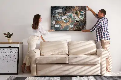 Decorative Marble Printed Cork Board