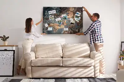 Decorative Marble Printed Cork Board