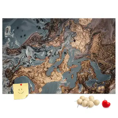 Decorative Marble Printed Cork Board