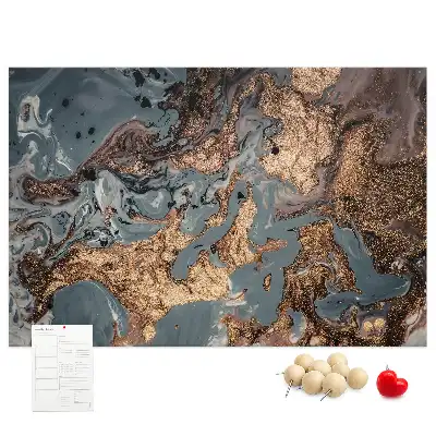Decorative Marble Printed Cork Board