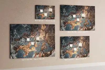 Decorative Marble Printed Cork Board