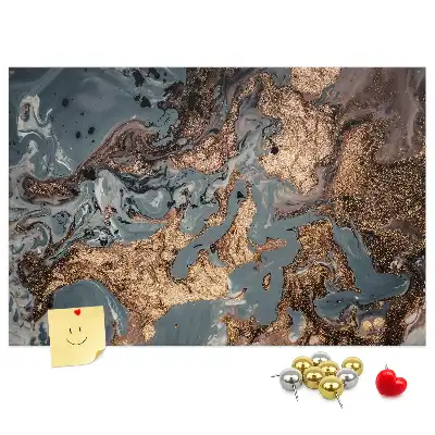 Decorative Marble Printed Cork Board