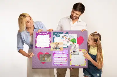 Cork memo board Monster notes