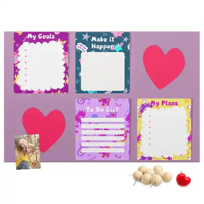 Cork memo board Monster notes