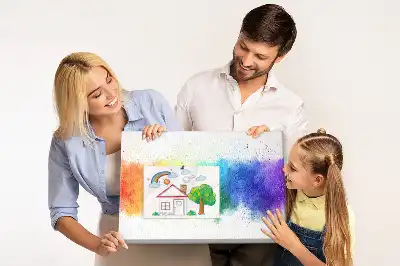 Printed Abstract Rainbow Cork Board