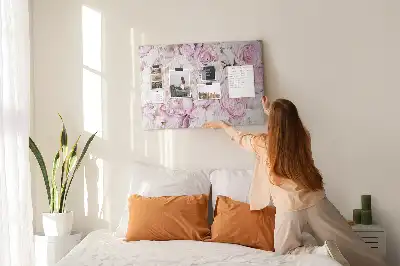 Decorative flower cork memo board